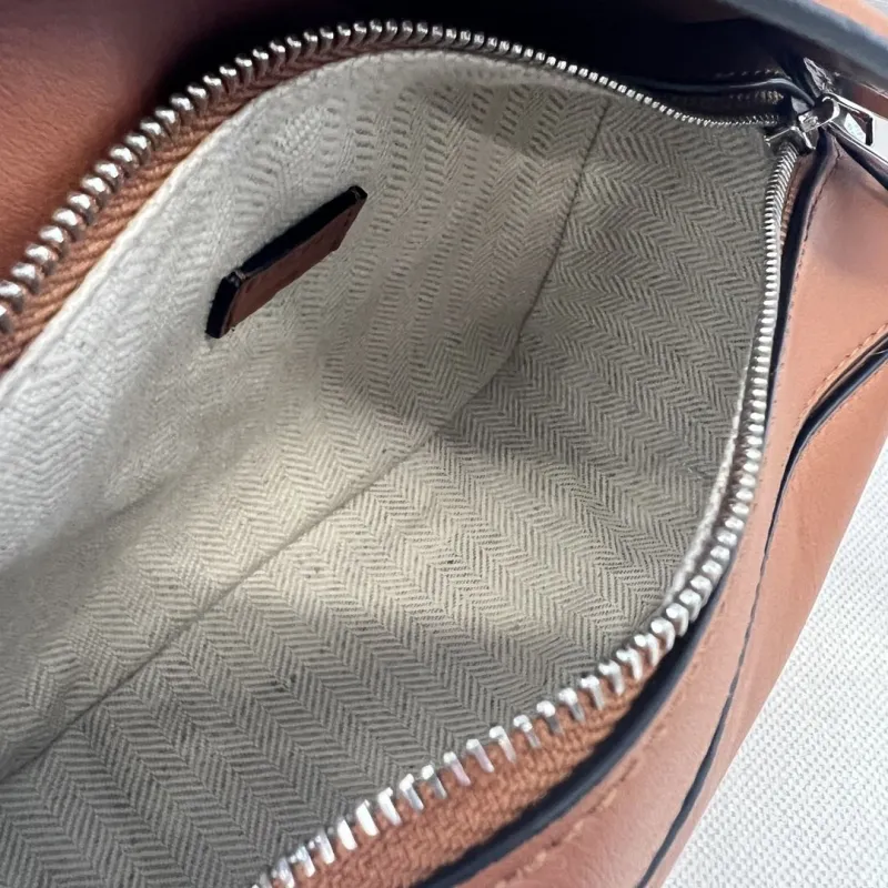 LOEWE Tan Mini Leather Crossbody Handbag - Image 8
