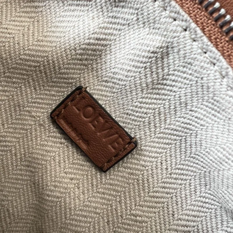 LOEWE Tan Mini Leather Crossbody Handbag - Image 9