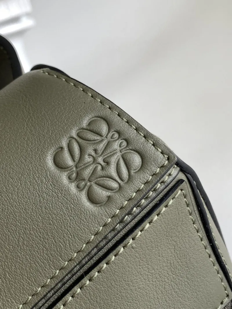 Loewe Olive Green Puzzle Belt Bag 171 - Image 5