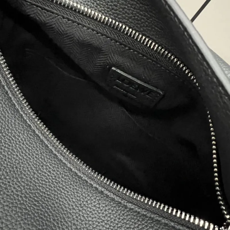 Loewe Black Leather Crossbody Handbag - Image 8