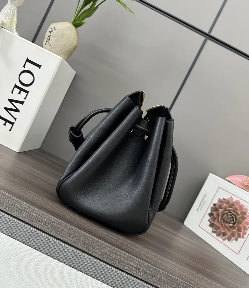 LOEWE Black Leather Handbag 186 - Image 3
