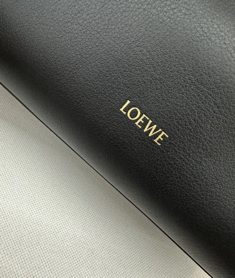 LOEWE Black Leather Handbag 186 - Image 4