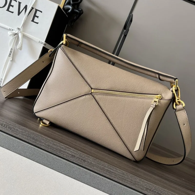 Alternative view of Loewe Beige Puzzle Leather Shoulder Bag
