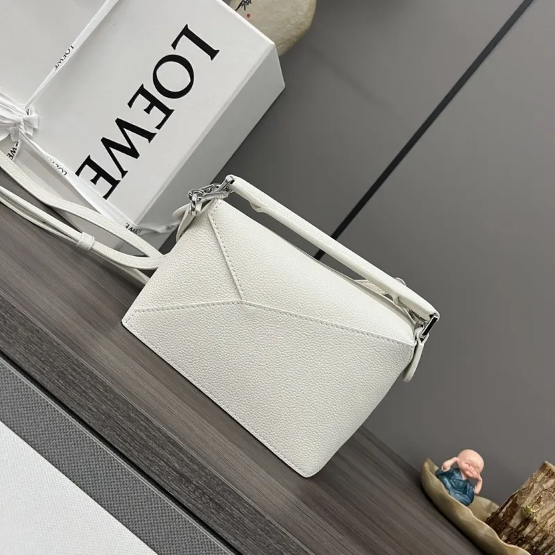 Loewe White Small Crossbody Handle Bag 193 - Image 3