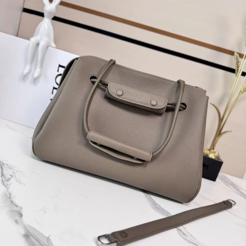 Alternative view of LOEWE Taupe Leather Handle Shoulder Bag 198