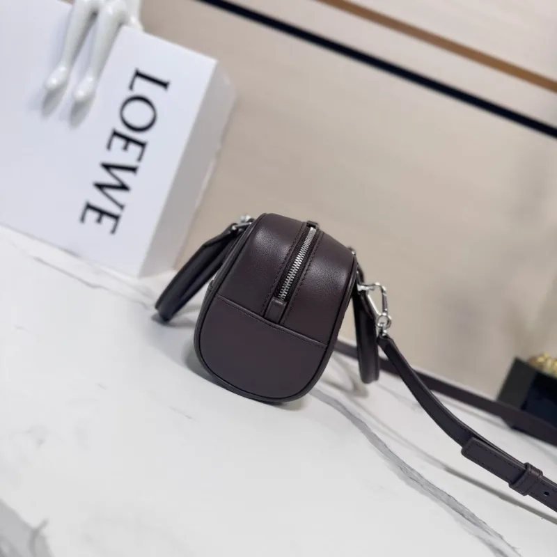Alternative view of LOEWE Dark Brown Leather Mini Crossbody Handbag
