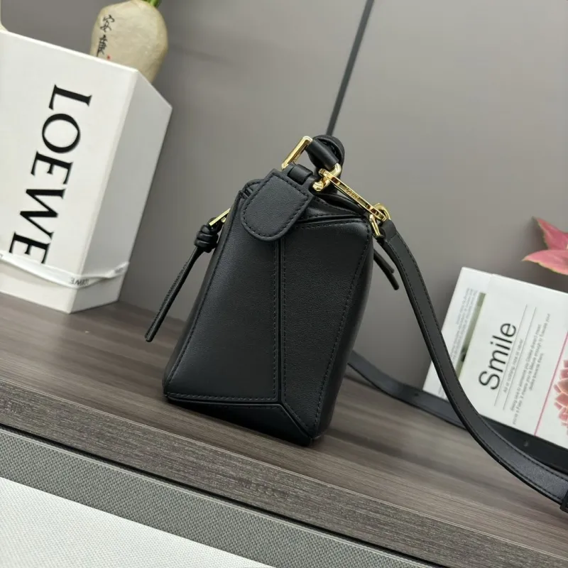 Alternative view of LOEWE Black Leather Crossbody Bag