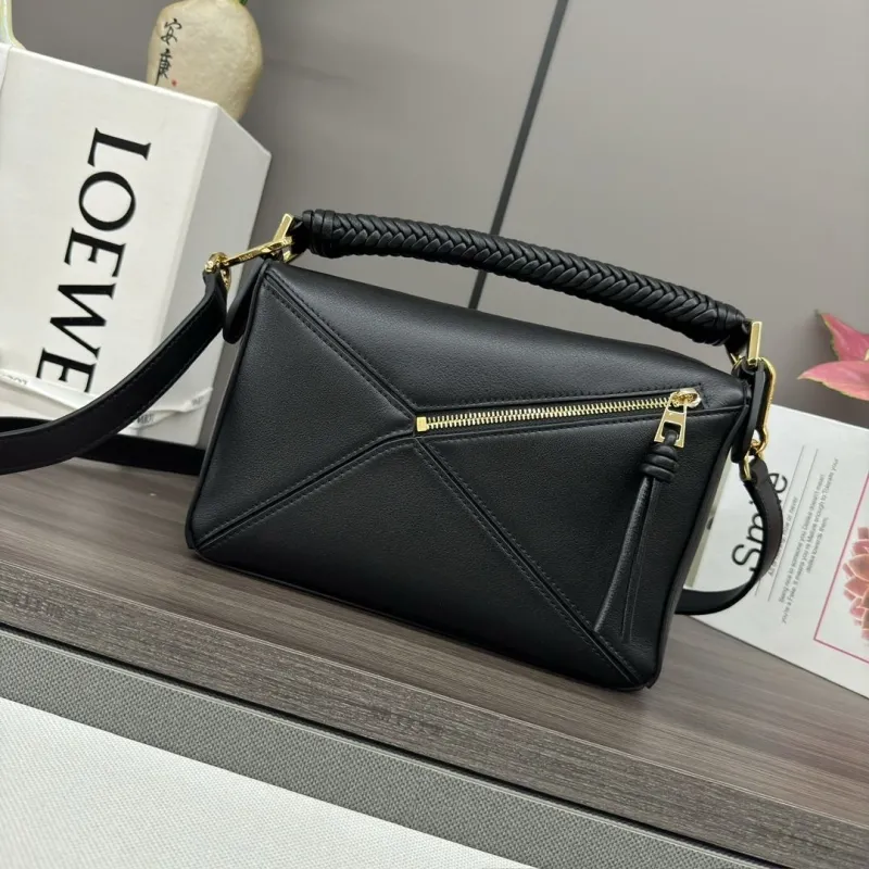 LOEWE Black Leather Crossbody Bag - Image 3