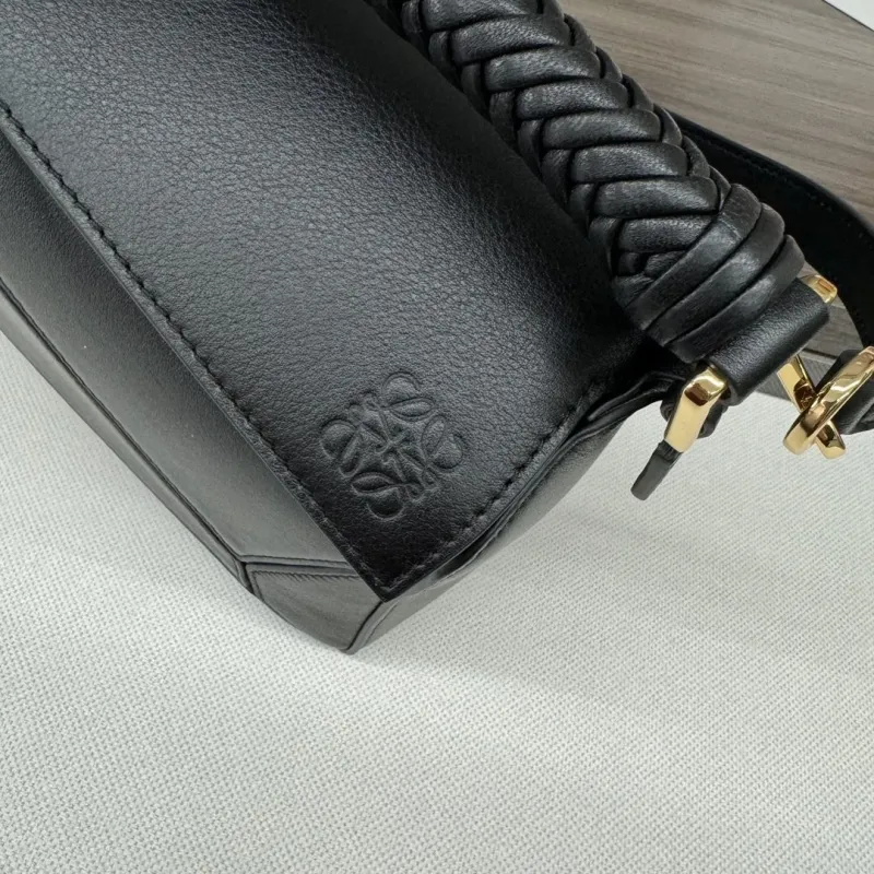 LOEWE Black Leather Crossbody Bag - Image 5