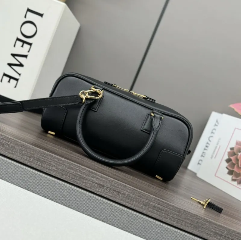 Loewe Black Leather Small Handle Bag 204 - Image 3