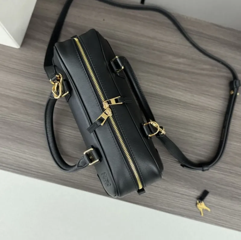 Loewe Black Leather Small Handle Bag 204 - Image 5