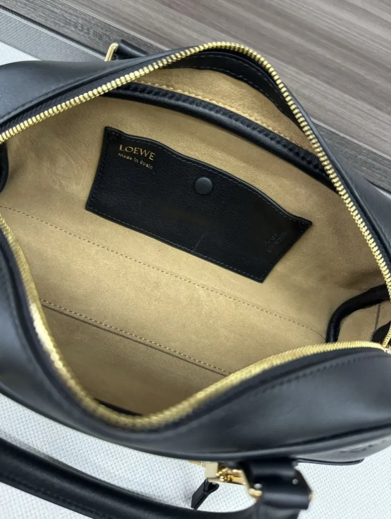 Loewe Black Leather Small Handle Bag 204 - Image 8