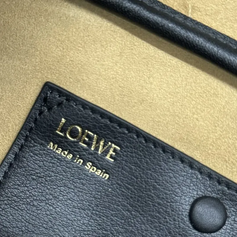 Loewe Black Leather Small Handle Bag 204 - Image 9