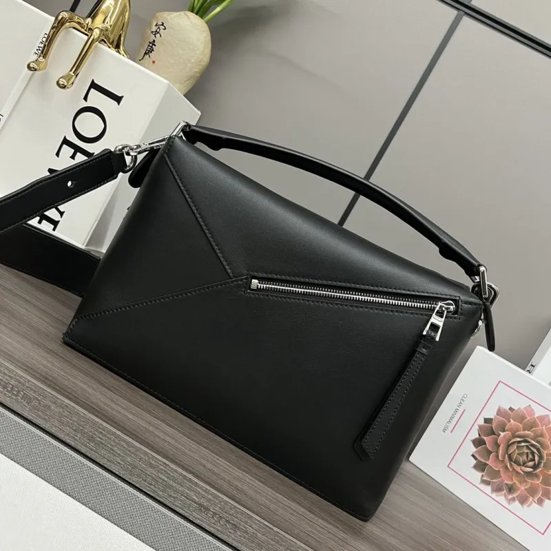 Loewe Black Leather Handle Bag 207 - Image 3