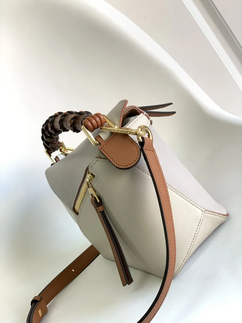 Alternative view of Loewe Beige Brown Leather Crossbody Handbag 208