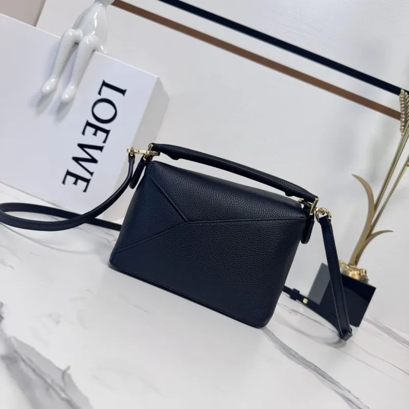 LOEWE Black Leather Crossbody Handbag 209 - Image 3