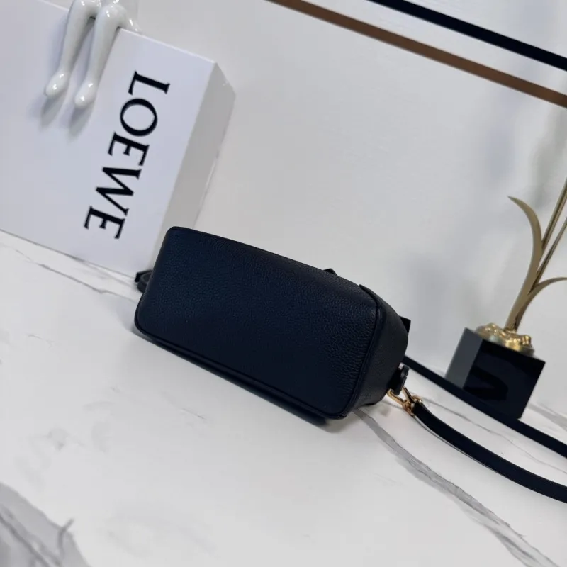 LOEWE Black Leather Crossbody Handbag 209 - Image 4