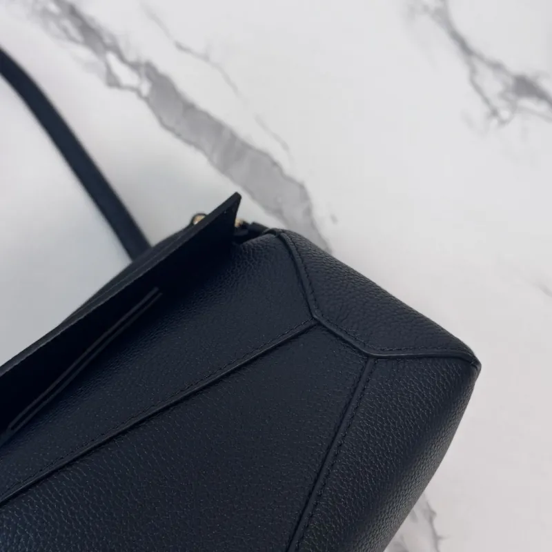 LOEWE Black Leather Crossbody Handbag 209 - Image 5
