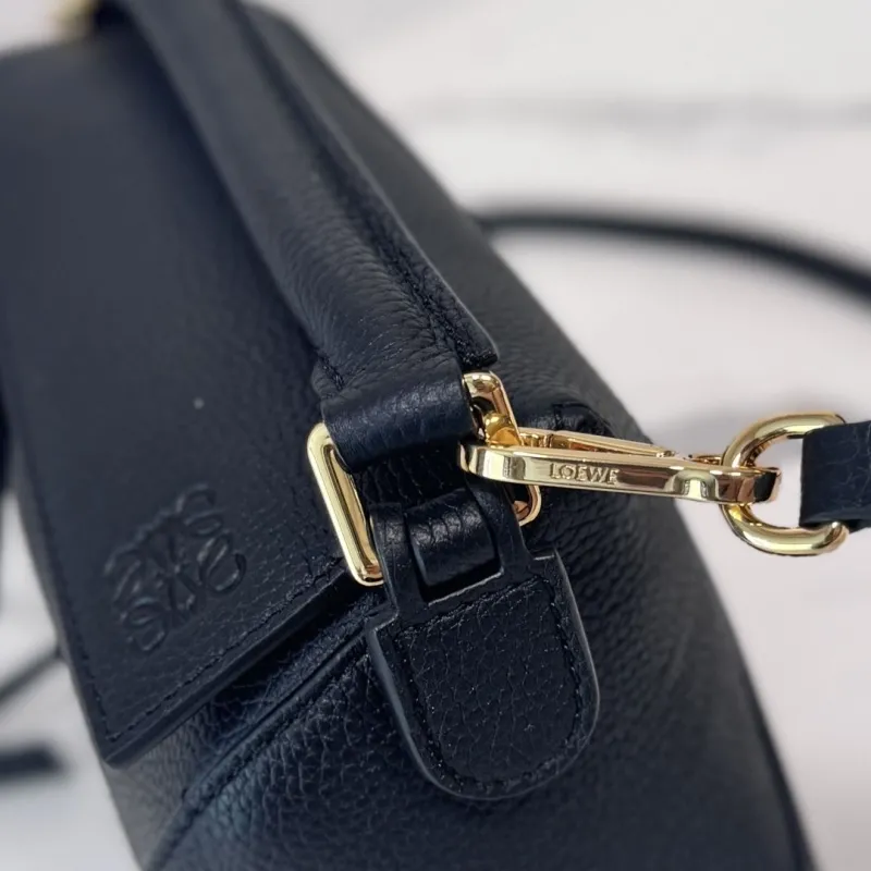LOEWE Black Leather Crossbody Handbag 209 - Image 7