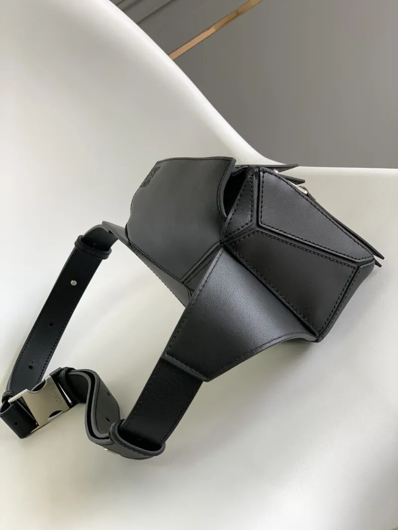 Alternative view of Loewe Black Leather Waist Bag 210