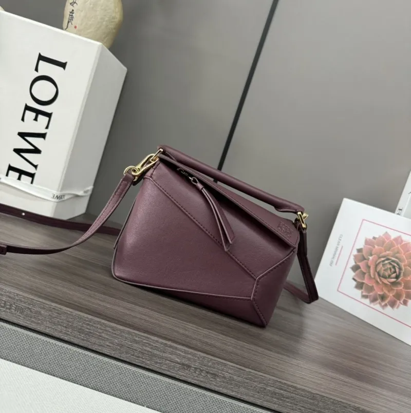 LOEWE Plum Leather Crossbody Bag 212