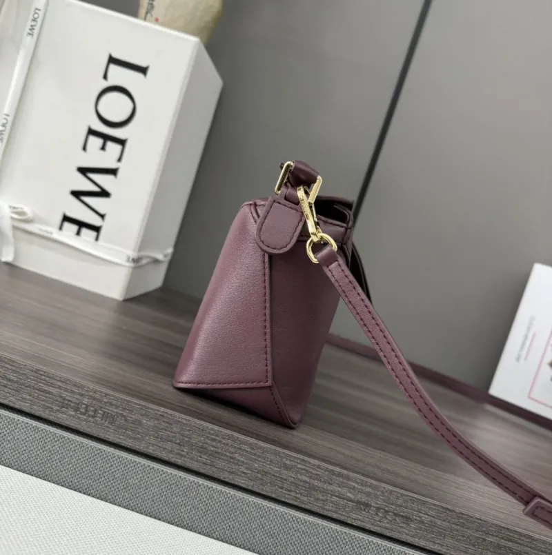 Alternative view of LOEWE Plum Leather Crossbody Bag 212