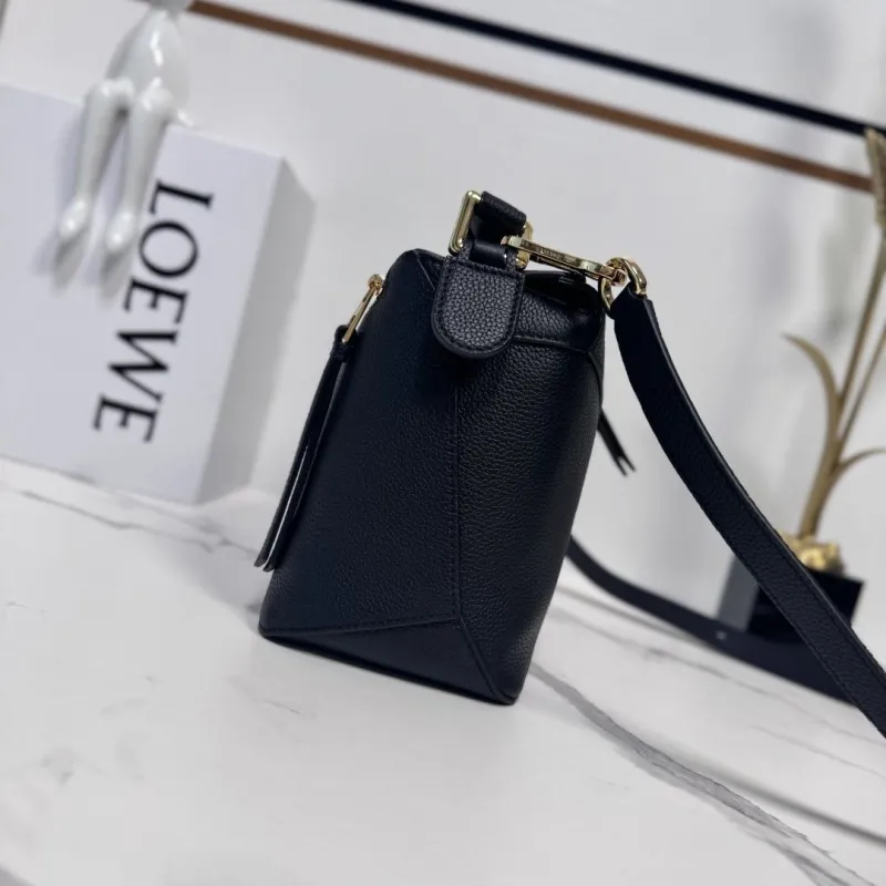 Alternative view of LOEWE Black Leather Crossbody Bag
