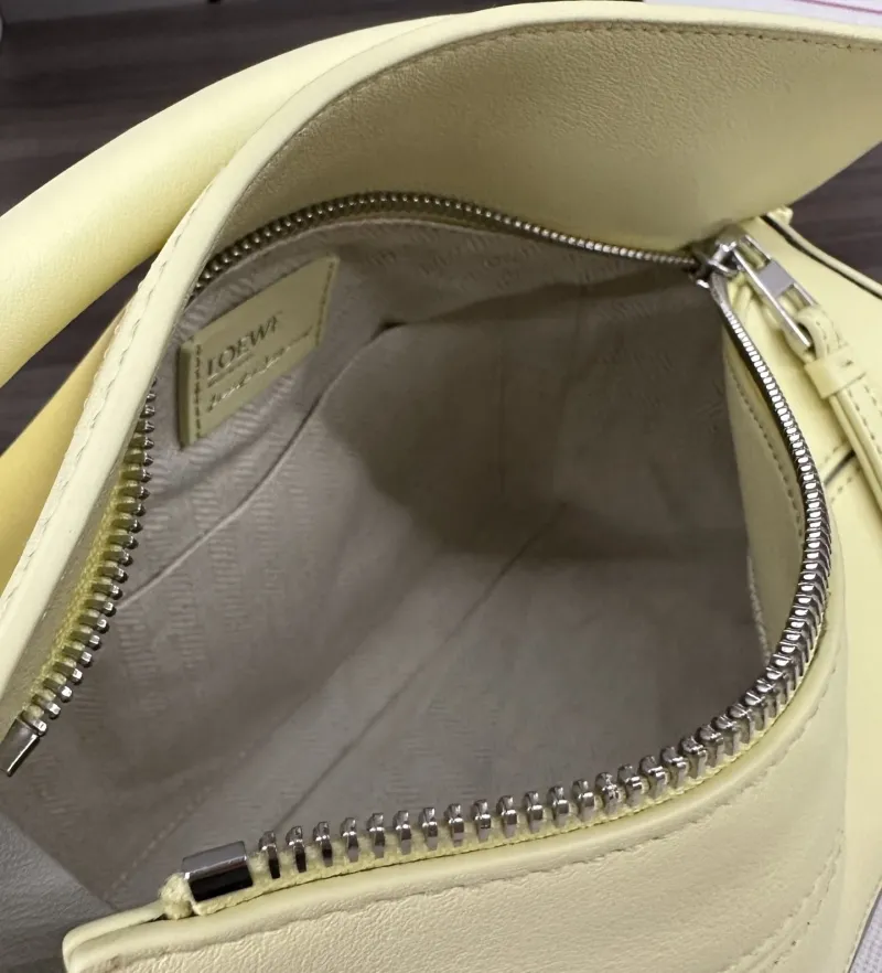 LOEWE Puzzle Bag Light Yellow Gray 217 - Image 8