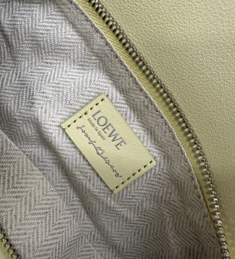 LOEWE Puzzle Bag Light Yellow Gray 217 - Image 9