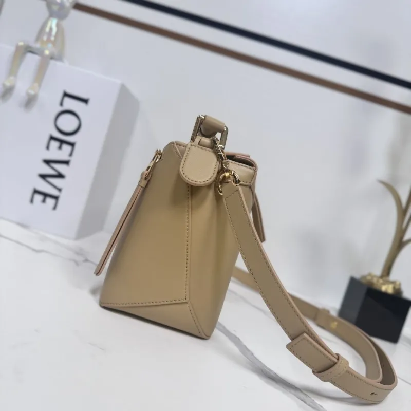 Alternative view of Loewe Beige Leather Handle Crossbody Bag 218