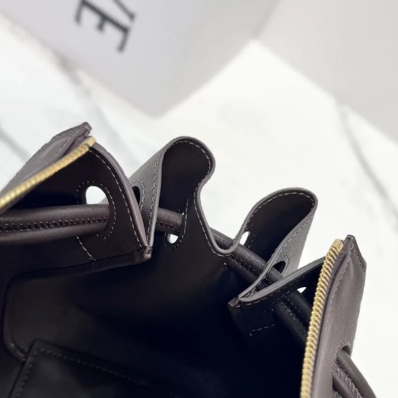 LOEWE Dark Brown Handbag 220 - Image 8