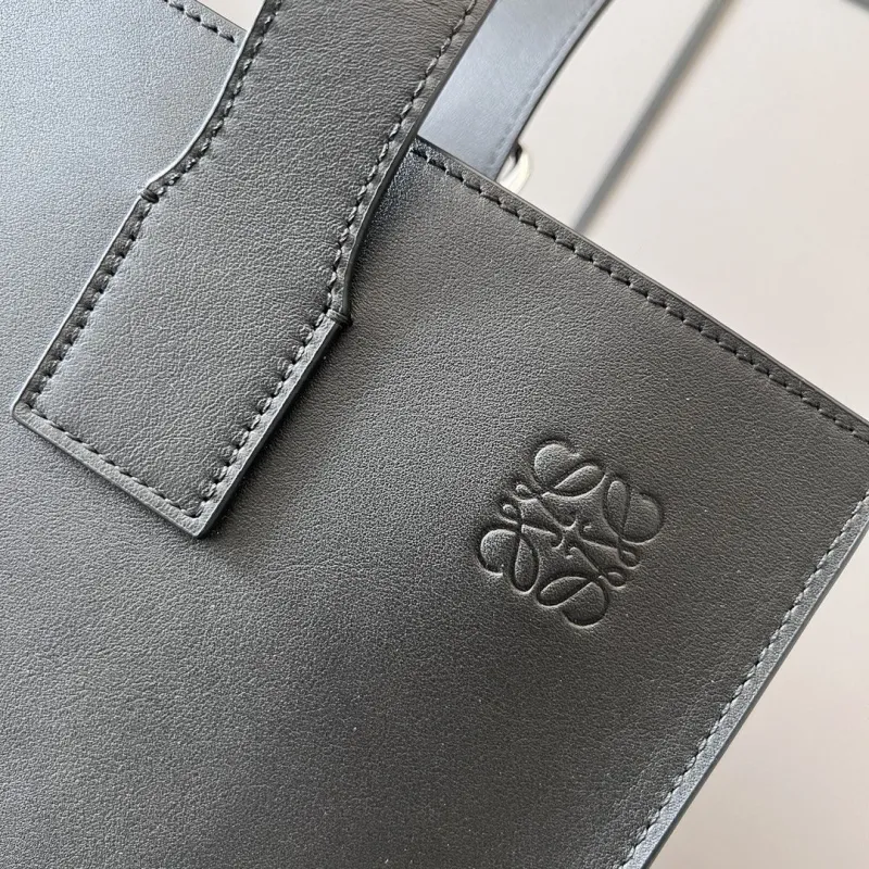 Loewe Black Leather Tote Bag - Image 6