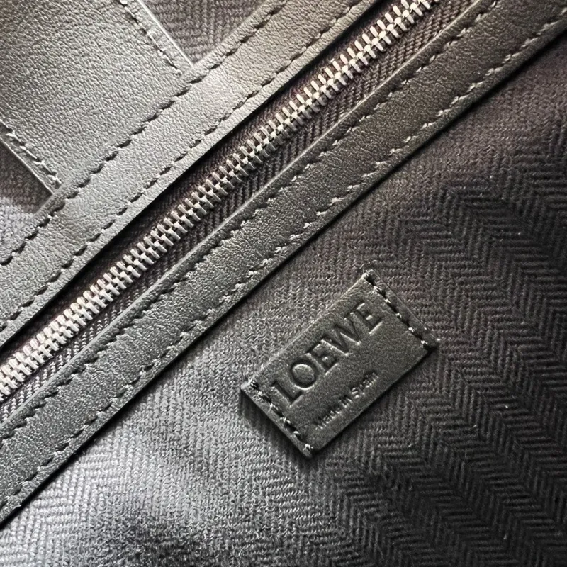 Loewe Black Leather Tote Bag - Image 9