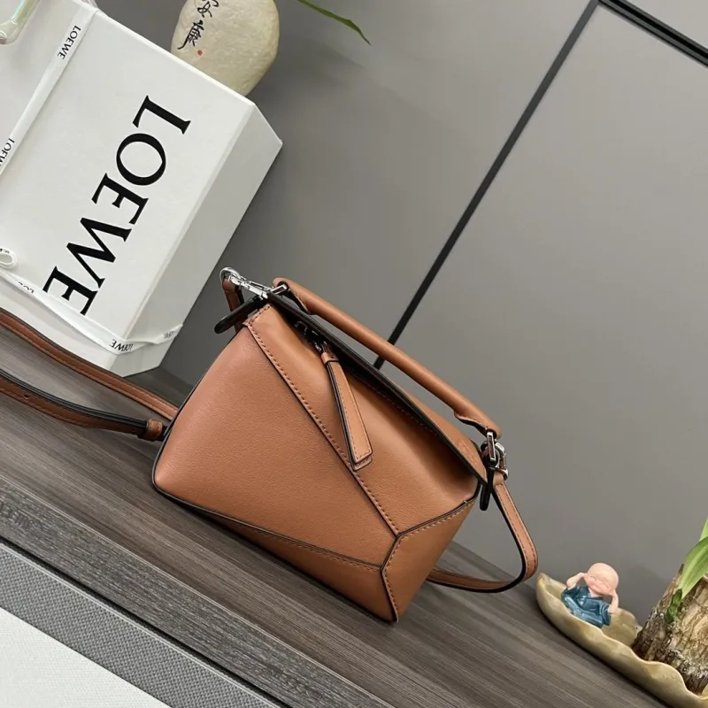 LOEWE Brown Leather Crossbody Handbag