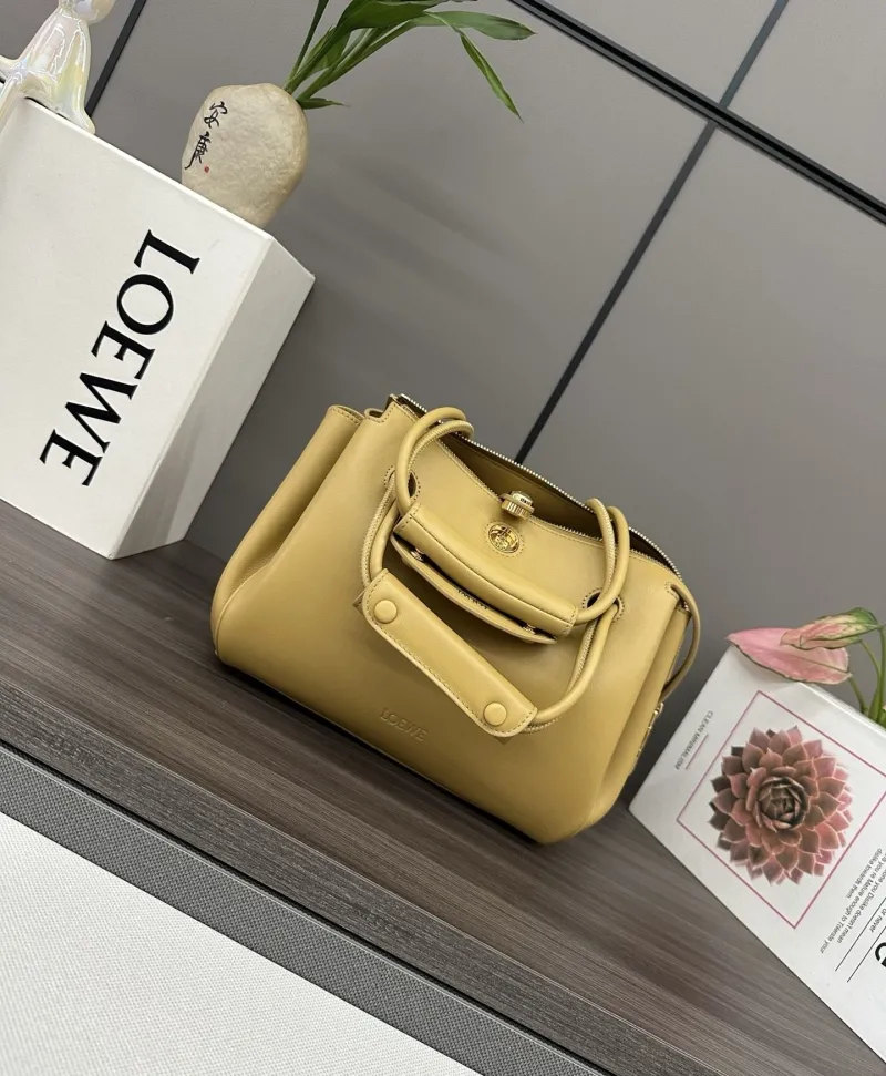 LOEWE Yellow Leather Handle Bag