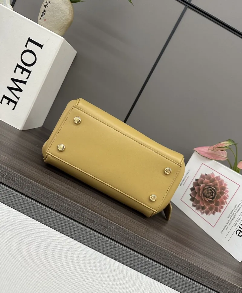 LOEWE Yellow Leather Handle Bag - Image 4