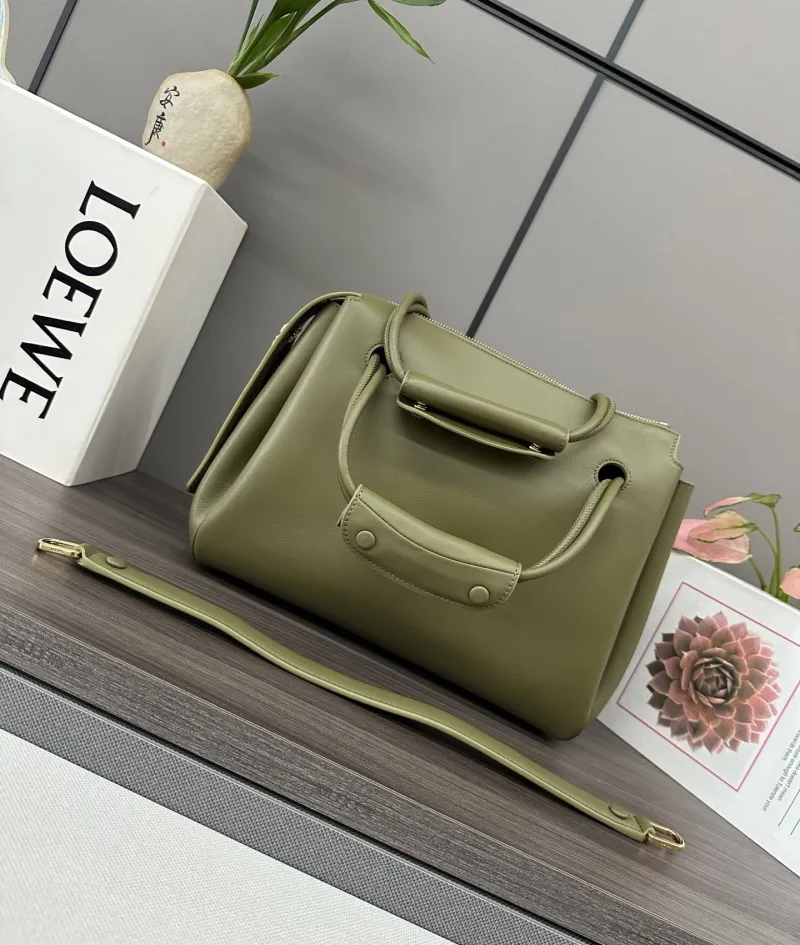 Alternative view of LOEWE Olive Green Leather Handbag 231