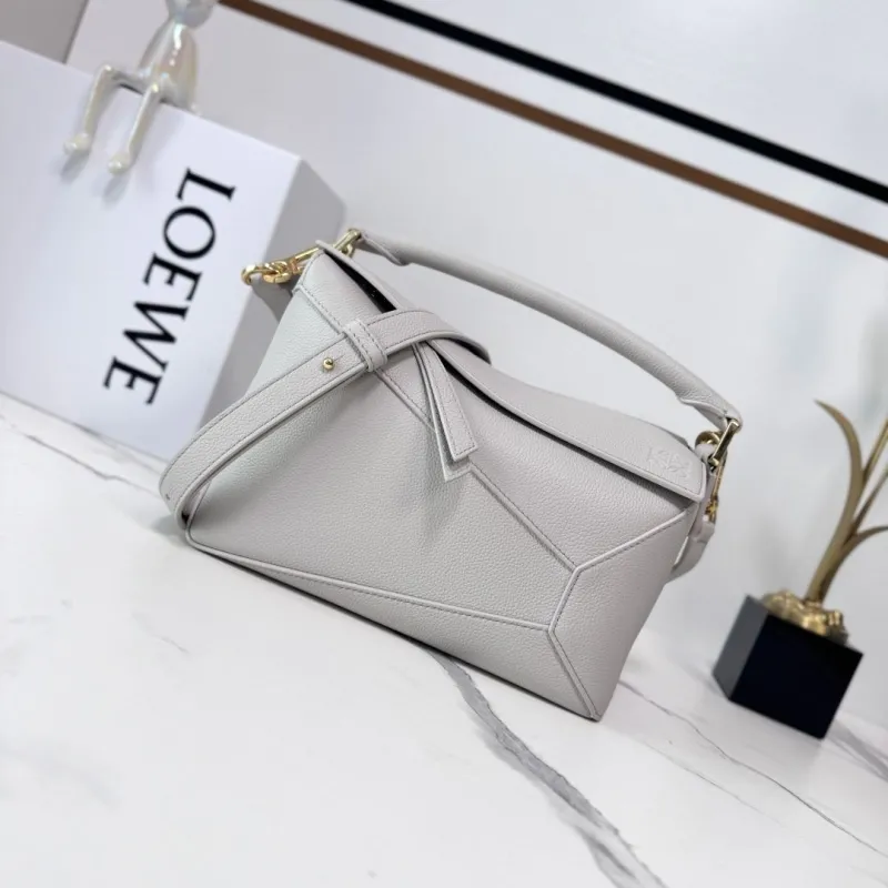 LOEWE Light Gray Leather Handbag 233