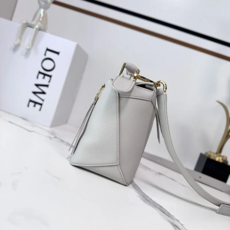 Alternative view of LOEWE Light Gray Leather Handbag 233