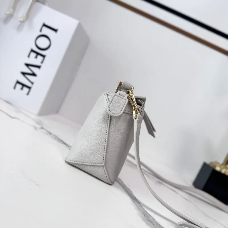 Alternative view of LOEWE Light Gray Crossbody Handbag 235