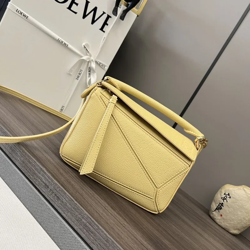 LOEWE Pale Yellow Small Crossbody Handbag