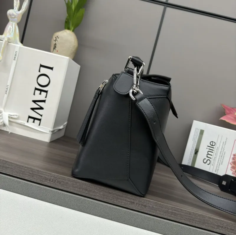 Alternative view of Loewe Black Leather Handle Shoulder Bag 245