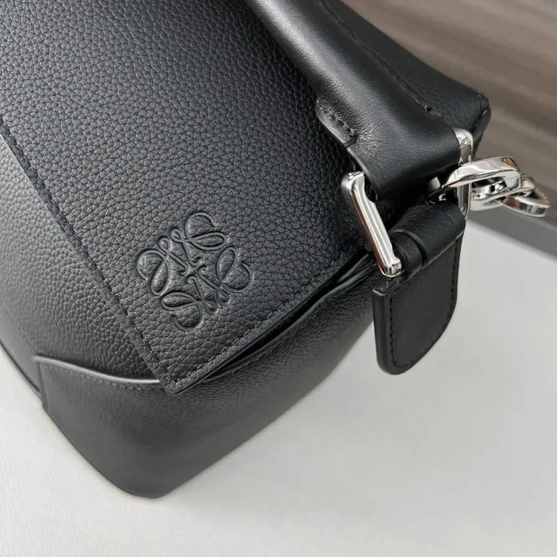 Loewe Black Leather Crossbody Handbag 246 - Image 5