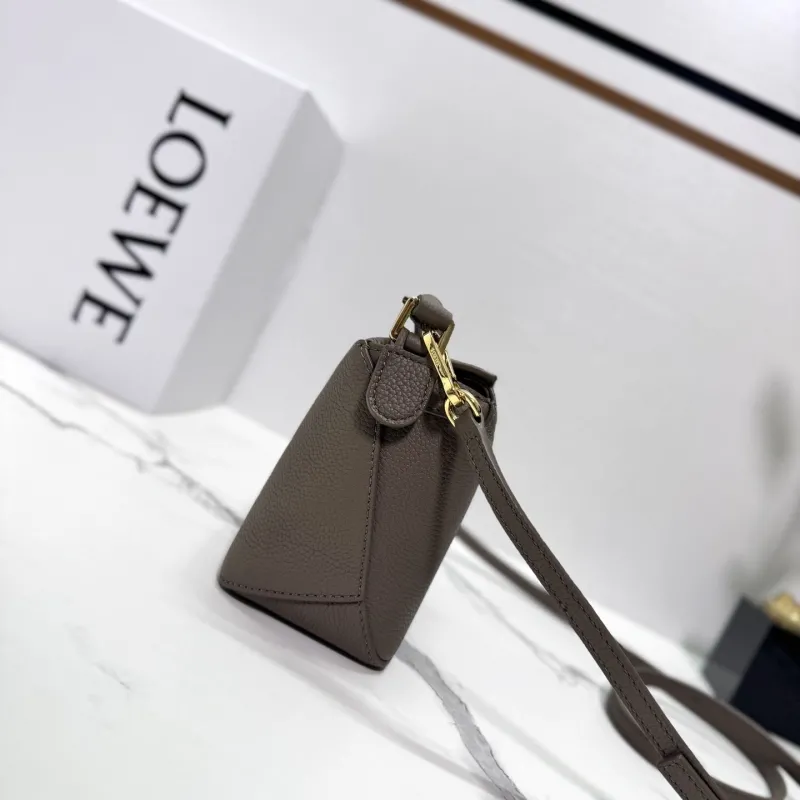 Alternative view of LOEWE Taupe Small Leather Crossbody Handbag 250