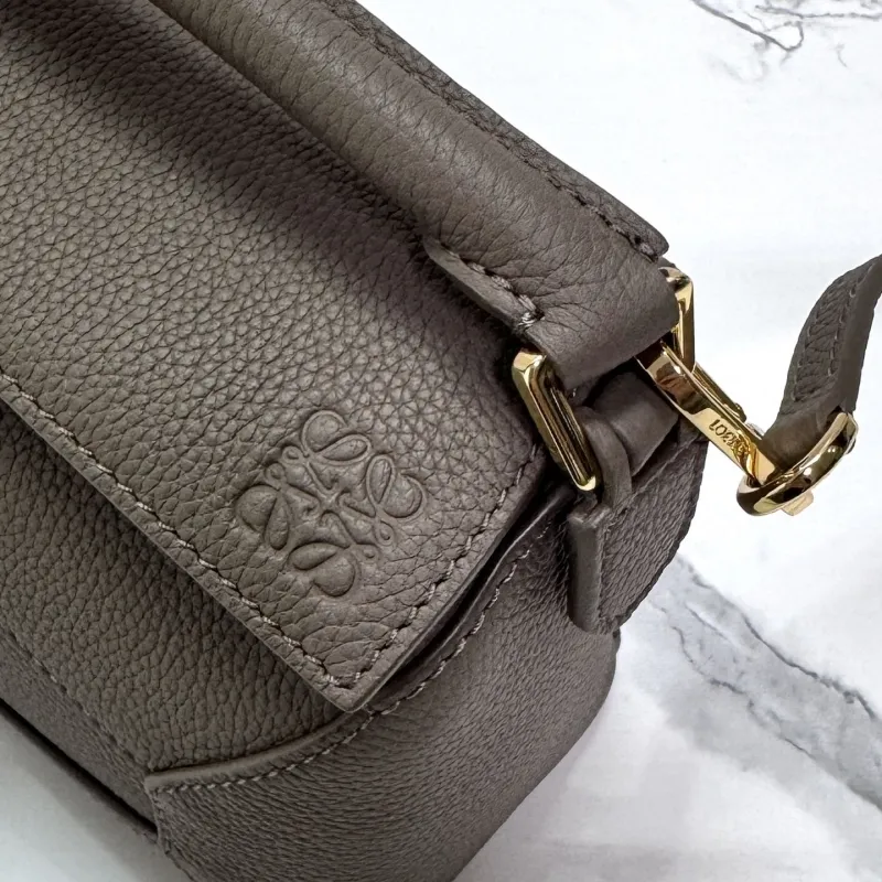 LOEWE Taupe Small Leather Crossbody Handbag 250 - Image 5