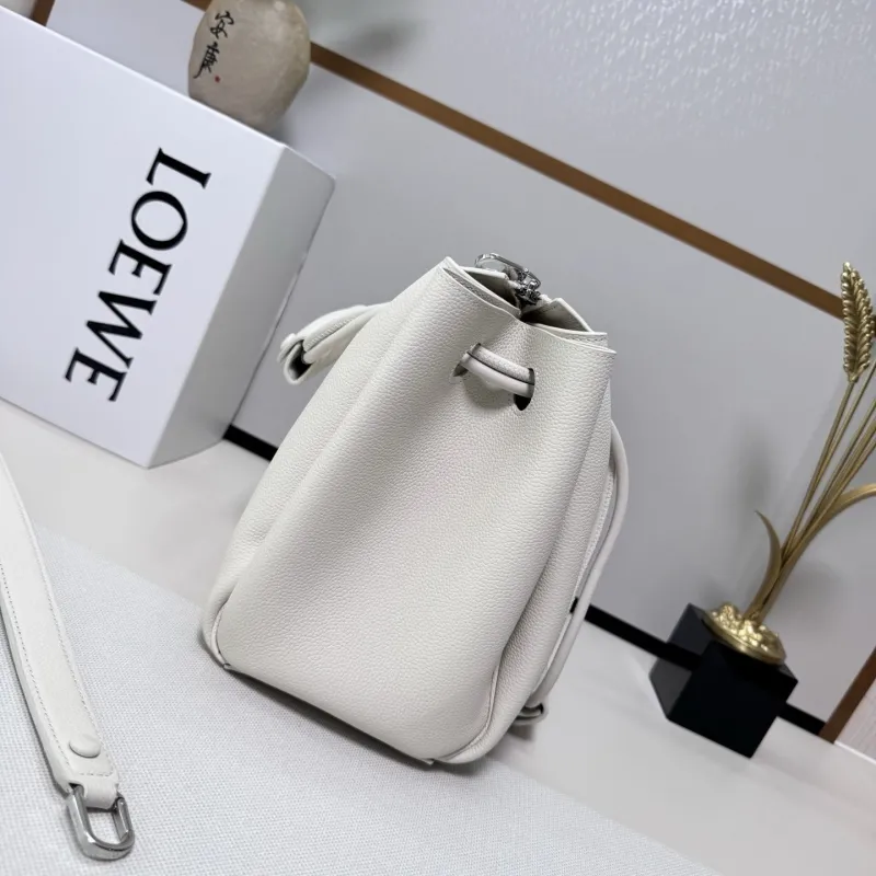 Alternative view of LOEWE White Leather Handbag with Strap SKU 253