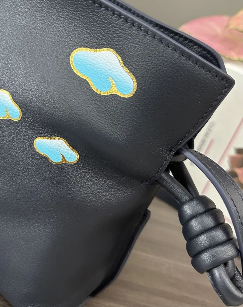 LOEWE Dark Navy Crossbody Bucket Bag 254 - Image 6