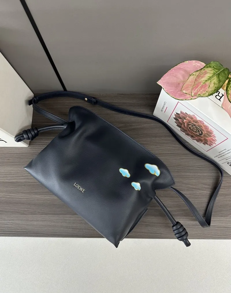 LOEWE Dark Navy Crossbody Bucket Bag 254 - Image 7