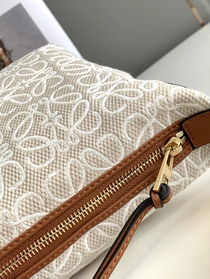 Loewe White Canvas Hobo Bag 257 - Image 7