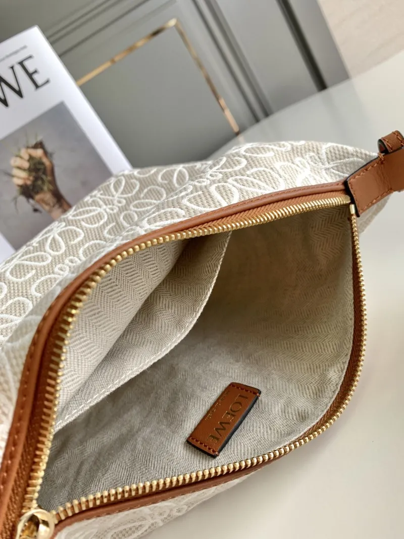Loewe White Canvas Hobo Bag 257 - Image 8